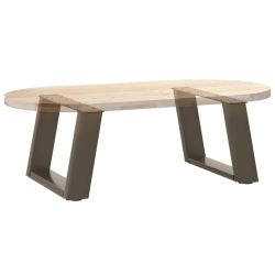Nogi do stolika kawowego, 2 szt., naturalna stal, 40x(30-31) cm