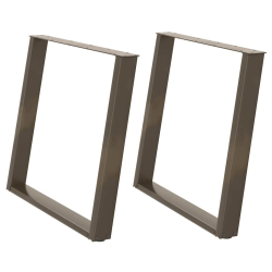 vidXL Nogi do stołu jadalnianego, 2 szt., 100x(72-73) cm, stal