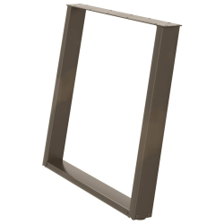 vidXL Nogi do stołu jadalnianego, 2 szt., 100x(72-73) cm, stal