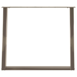 vidXL Nogi do stołu jadalnianego, 2 szt., 100x(72-73) cm, stal