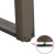 vidXL Nogi do stołu jadalnianego, 2 szt., 100x(72-73) cm, stal