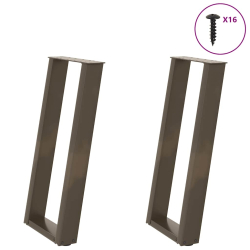 Nogi do stołu konsolowego, 2 szt., 38x(72-73) cm, stal
