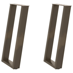 Nogi do stołu konsolowego, 2 szt., 38x(72-73) cm, stal