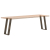 Nogi do stołu konsolowego, 2 szt., 38x(72-73) cm, stal