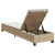 Leżak z poduszkami beżowy 55x200x25,5cm polirattan