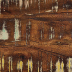 Ławka wielokolorowa 60x35x45 cm lite drewno odzyskane