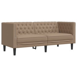 2-cz. zestaw wypoczynkowy Chesterfield, cappuccino, ekoskóra