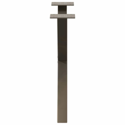 Nogi do stolika kawowego, 2 szt., naturalna stal, 50x(42-43) cm