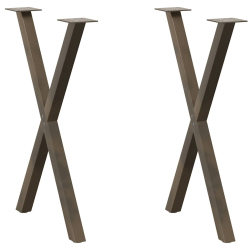 Nogi do stołu jadalnianego, 2 szt., 57x(72-73) cm, stal