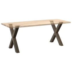 Nogi do stołu jadalnianego, 2 szt., 80x(72-73) cm, stal