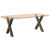 Nogi do stołu jadalnianego, 2 szt., 80x(72-73) cm, stal