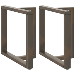 Nogi do stołu jadalnianego, 2 szt., 80x35x(72-73) cm, stal