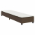 Leżak z poduszkami Brązowy 55x200x25,5cm Polirattan