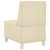 Sofa Fotel Kremowy 55 cm Skóra ekologiczna