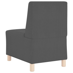 Sofa Fotel Ciemnoszary 55 cm Tkanina Corduroy