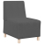 Sofa Fotel Ciemnoszary 55 cm Tkanina Corduroy