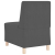 Sofa Fotel Ciemnoszary 55 cm Tkanina Corduroy