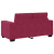 Sofa dwuosobowa, wino czerwone, 120 cm, aksamit
