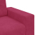 Sofa dwuosobowa, wino czerwone, 120 cm, aksamit
