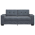 Sofa dwuosobowa Ciemnoszara 140 cm Aksamit