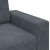Sofa dwuosobowa Ciemnoszara 140 cm Aksamit