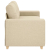 Sofa dwuosobowa, kremowa, 140 cm, tkanina