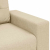 Sofa dwuosobowa, kremowa, 140 cm, tkanina