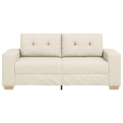 Sofa dwuosobowa obity lnem, 140 cm