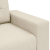 Sofa dwuosobowa obity lnem, 140 cm