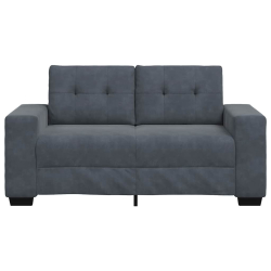 Sofa dwuosobowa Ciemnoszara 120 cm Aksamit