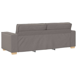2-częściowy komplet wypoczynkowy z poduszkami, taupe, tkanina
