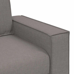 2-częściowy komplet wypoczynkowy z poduszkami, taupe, tkanina