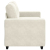 Sofa dwuosobowa, kremowa, 120 cm, aksamit