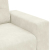 Sofa dwuosobowa, kremowa, 120 cm, aksamit