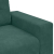 Sofa dwuosobowa, ciemnozielona, 140 cm, aksamit