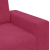 Sofa dwuosobowa, wino czerwone, 140 cm, aksamit