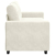 Sofa dwuosobowa, kremowa, 140 cm, aksamit