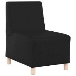 Sofa Fotel Czarny 55 cm Skóra ekologiczna