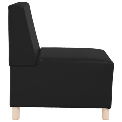 Sofa Fotel Czarny 55 cm Skóra ekologiczna