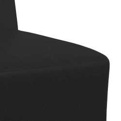 Sofa Fotel Czarny 55 cm Skóra ekologiczna