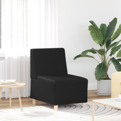 Sofa Fotel Czarny 55 cm Skóra ekologiczna
