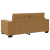 Sofa dwuosobowa, brązowa, 140 cm, aksamit