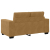 Sofa dwuosobowa brązowa 120 cm aksamitna