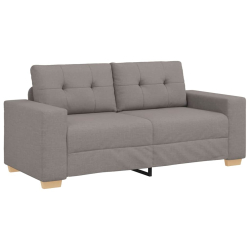 Sofa dwuosobowa, taupe, 140 cm, tkanina