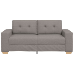 Sofa dwuosobowa, taupe, 140 cm, tkanina