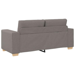 Sofa dwuosobowa, taupe, 140 cm, tkanina