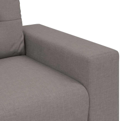 Sofa dwuosobowa, taupe, 140 cm, tkanina