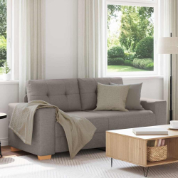 Sofa dwuosobowa, taupe, 140 cm, tkanina