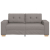 Sofa dwuosobowa, taupe, 140 cm, tkanina