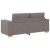 Sofa dwuosobowa, taupe, 140 cm, tkanina
